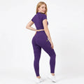 Zurela 3D Compression Leggings - Purple